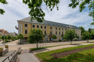 Büyük Çek spa kenti Frantiskovy Lazne 'nin (Franzensbad) - Karlovy Vary Bölgesi (Karlsbad) - Çek Cumhuriyeti' nin batısı - Avrupa