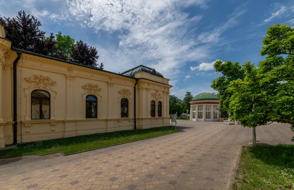 Építészet Központjában Híres Nagy Cseh Fürdőváros Frantiskovy Lazne Franzensbad Régió — Stock Fotó