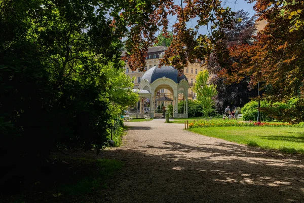 Park Colonnade Ciudad Balneario Checa Karlovy Vary Karlsbad República Checa — Foto de Stock