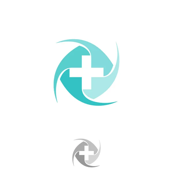 Cross Sign Symbol Medical Collection Isolated White Background Vector Illustration — Stock Vector