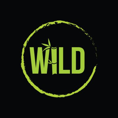 Popüler Stylish Wild Lettering Typography logo tasarım vektörü çizimi