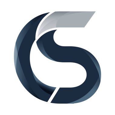 İlk CS Harfi sembolü vektör şablonu tasarımı. Bağlı Harf CS Logo Tasarımı. Vektör illüstrasyonu EPS.8 EPS.10