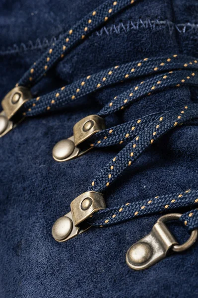 Scarpe di camoscio blu — Foto Stock