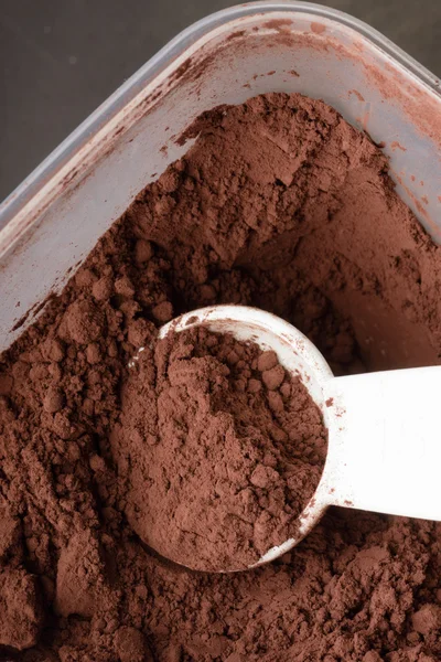 Closeup cocoa powder — Stock Photo, Image