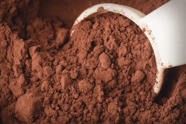 Closeup kakaový prášek — Stock fotografie