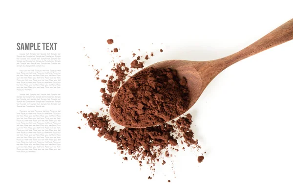 Closeup kakaový prášek — Stock fotografie