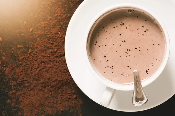 Eine Tasse heiße Schokolade — Stockfoto