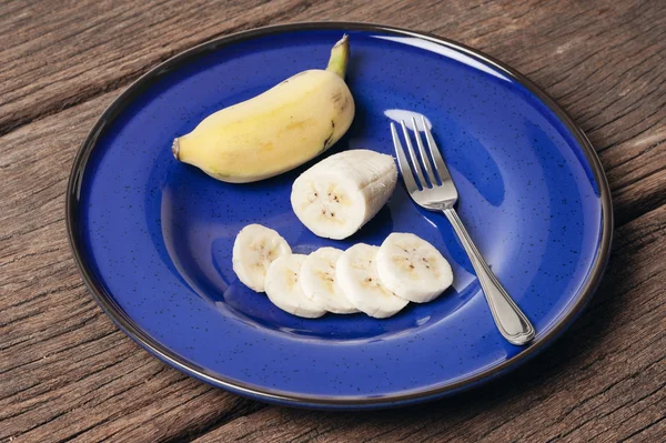 Closeup Cultivated banana — Stock Photo, Image