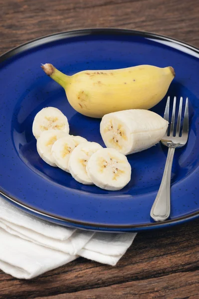 Closeup Cultivated banana — Stock Photo, Image