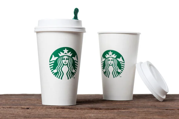 Starbucks coffee cup — Stock Photo, Image