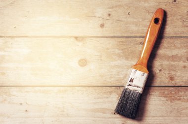 closeup yeni boya fırçası