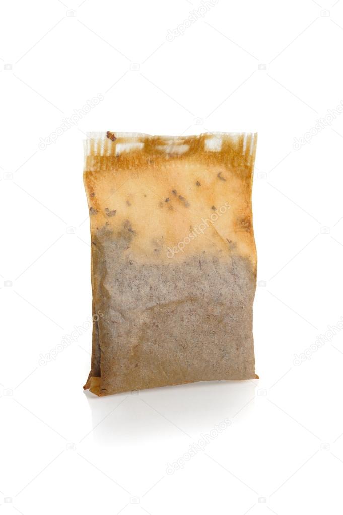 used tea bag