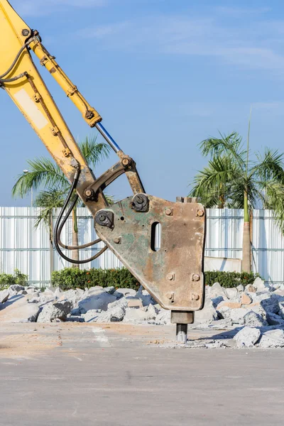 Betonnen weg breken — Stockfoto