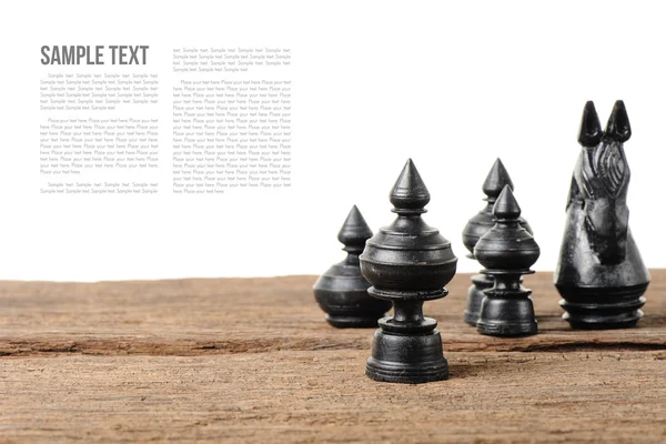 Дерев'яні тайський шахи — стокове фото