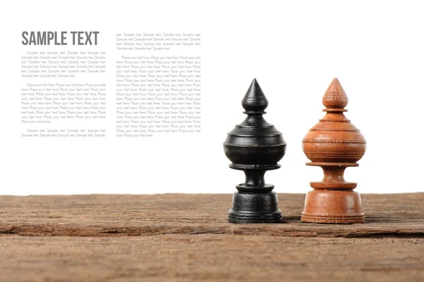 Wooden Thai chess — Stock Photo, Image