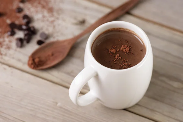 Una taza de chocolate caliente —  Fotos de Stock