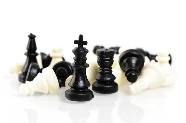 Mini scacchi primo piano — Foto Stock