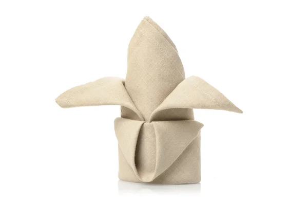 Isolated folded napkin — Stock Photo, Image