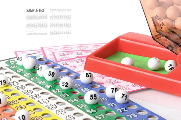 Plastica Bingo gioco — Foto Stock