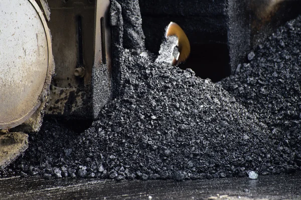 Máquina de asfalto pavimentadora — Foto de Stock