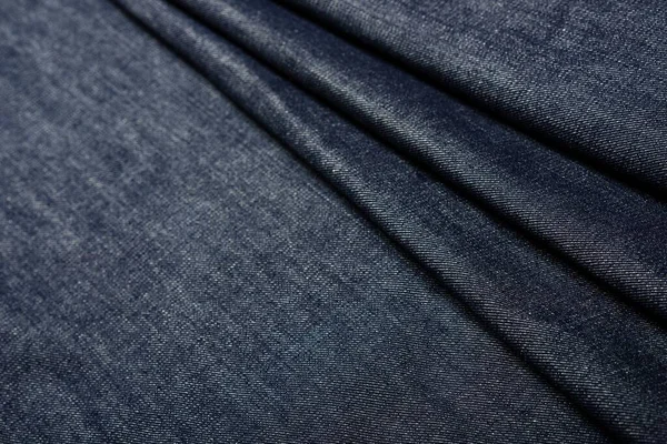 Closeup Índigo Tecido Ganga Textura Material Para Jeans Outras Peças — Fotografia de Stock