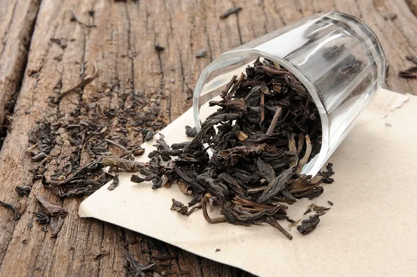 Τσάι και τα φύλλα τσαγιού — Φωτογραφία Αρχείου