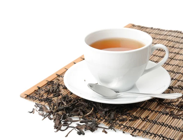 Tea and tea leaves — Stock Photo, Image