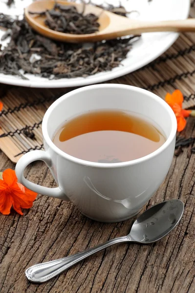 Çay ve çay yaprakları — Stok fotoğraf