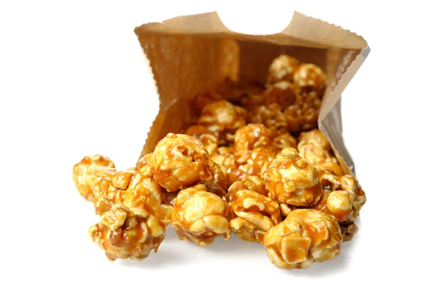 Karmel popcorn — Zdjęcie stockowe