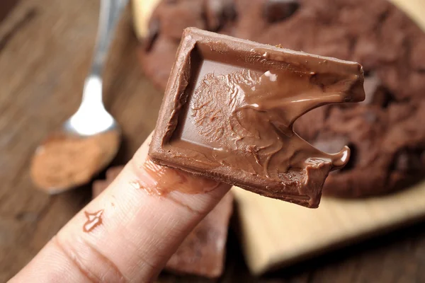 Čokolády tání — Stock fotografie