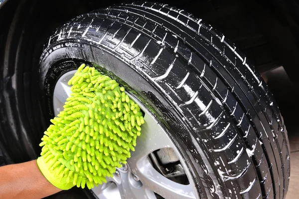 Washing the car — Stock Photo, Image