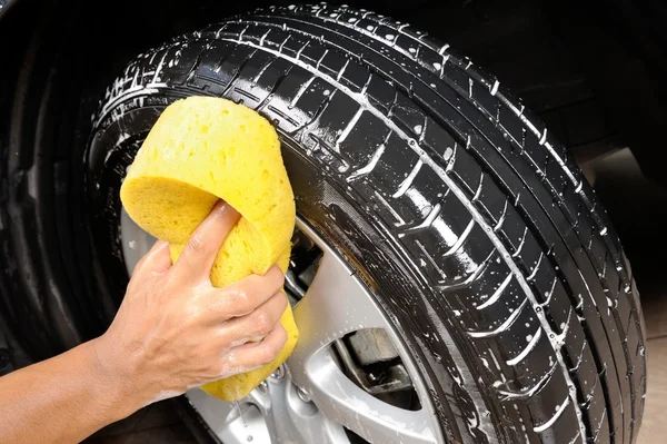 Washing the car — Stock Photo, Image