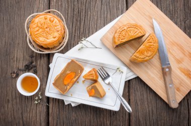 Mooncake Çin Sonbahar Ortası Festivali için