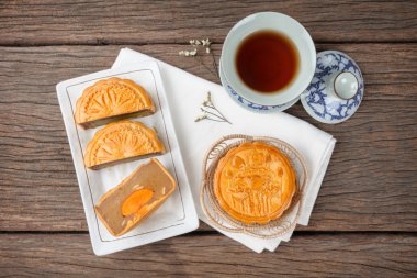 Mooncake Çin Sonbahar Ortası Festivali için