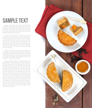 Mooncake Çin Sonbahar Ortası Festivali için