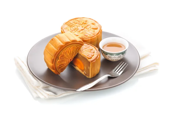 Mooncake Çin Sonbahar Ortası Festivali için — Stok fotoğraf