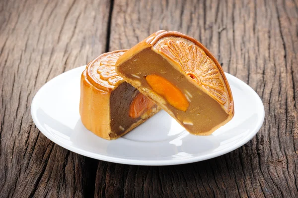 Pastel de luna para el festival chino de mediados de otoño — Foto de Stock