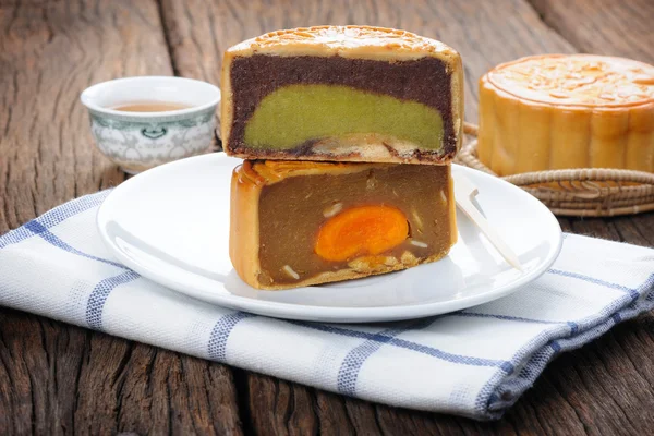 Mooncake for Chinese Mid-autumn festival — Stock Photo, Image