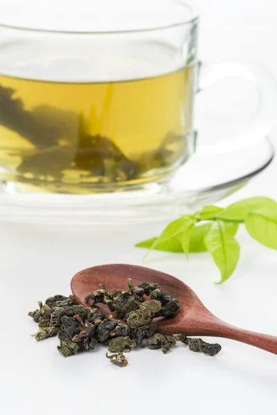 Szárított zöld tea — Stock Fotó