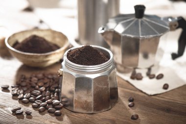 Moka pot 'la kahve yapmak. Moka pot bir kahve makinesidir..