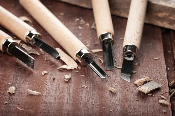 Working with Chisels — Stock Photo, Image