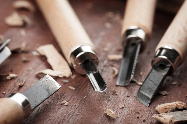 Working with Chisels — Stock Photo, Image