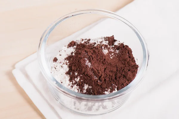 Mixing ingredients of brownie — Stock Photo, Image