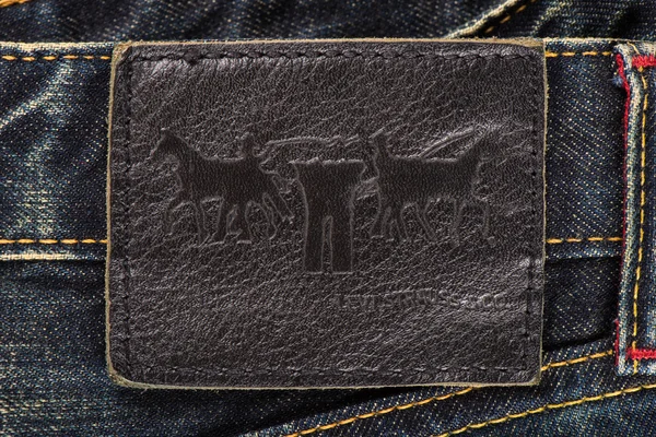Details voor Levi's jeans — Stockfoto