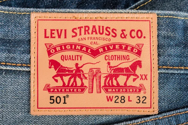Detail von Levis Jeans — Stockfoto