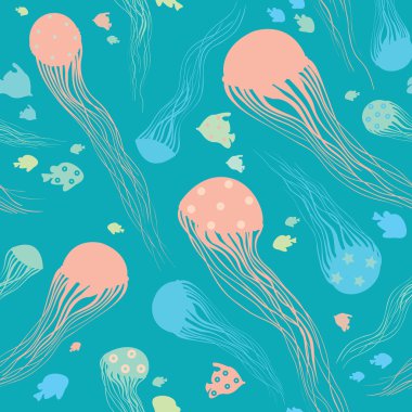 Denizanası ile kusursuz desen.