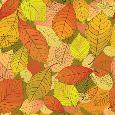 Sonbahar yapraklı pürüzsüz desen.