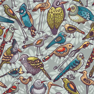 Kuşlarda kusursuz desen.