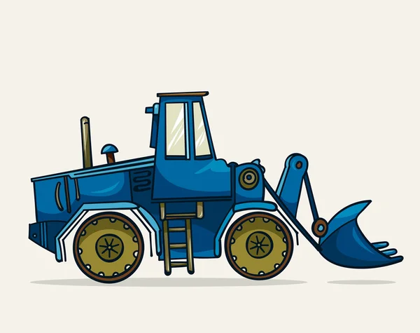 Heavy construction machine. — Stock Vector