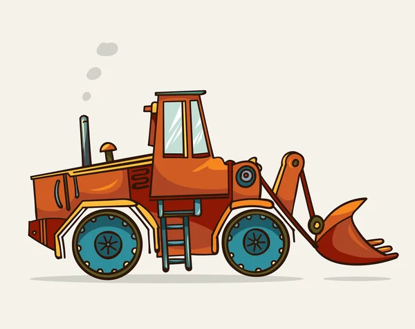 Máquina de construcción pesada . — Vector de stock